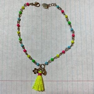 Claire’s neon multicolored anklet